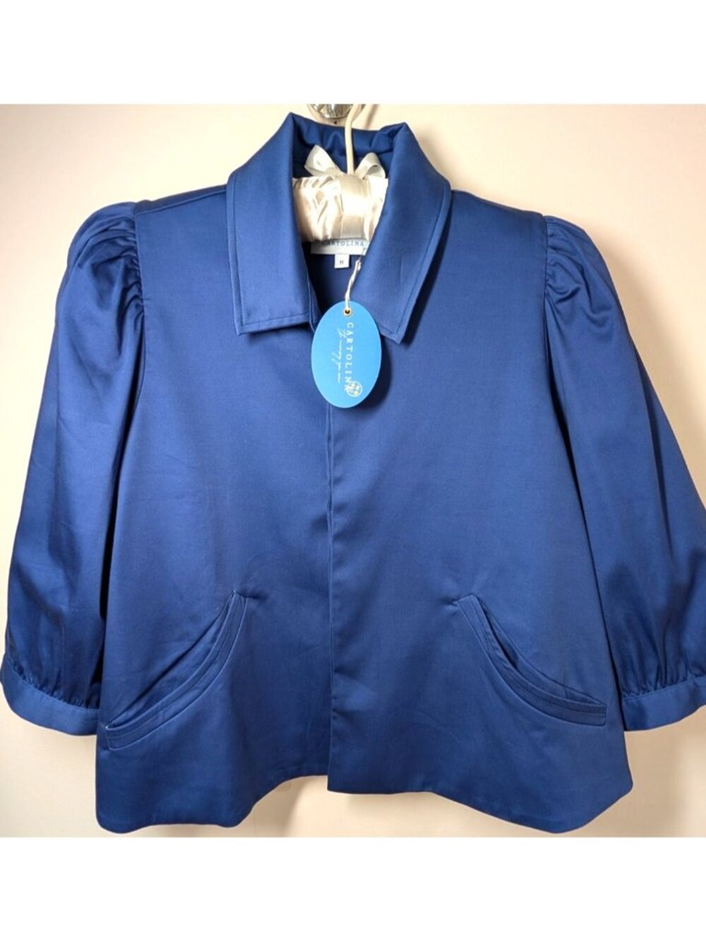 NEW Cartolina Nantuket Colby Jacket, Navy, Women Size Medium